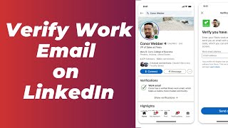 How to Verify Work Email address on LinkedIn  Verify Work Email on LinkedIn [upl. by Esemaj925]