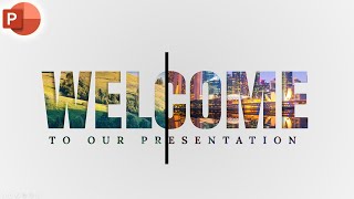 Motion Change Animated WELCOME Slide Design In PowerPoint [upl. by Anipsed]