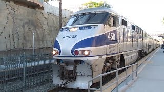 Surfliner and Coaster action at Solana Beach Station  11232018 [upl. by Bremser]