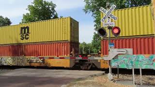 UP Vermont Ave railroad crossing in Independence MO [upl. by Goodhen]