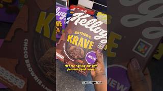 Trying the Krave Cereal tastetest kelloggs cereal shorts [upl. by Alios256]