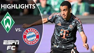 🚨 GOALS GALORE 🚨 Werder Bremen vs Bayern Munich  Bundesliga Highlights  ESPN FC [upl. by Adnac]