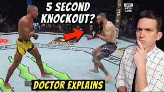 CRAZIEST Knockout at UFC 262  Doctor Explains Edson Barboza Rare DELAYED Knockout [upl. by Airemahs816]