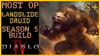 Diablo 4  THE BEST Landslide Druid Build  Season 5  The Infernal Hordes  Guide 2024 [upl. by Nosirb534]