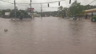 Lifethreatening flooding in Asheville National Weather Channel gives update [upl. by Ulrich]