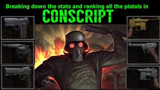 Conscript Pistol Deep Dive  All Stats and My Own Personal Ranking [upl. by Vitalis777]