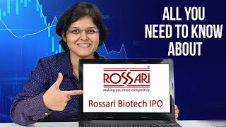 Rossari Biotech IPO Review  Should I invest  CA Rachana Ranade [upl. by Esinart507]