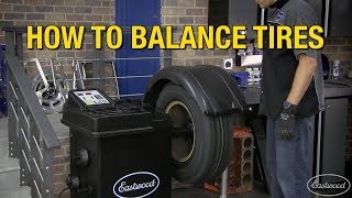 How To Balance Tires  Eastwood Electronic Wheel amp Tire Balancer Machine  Eastwood [upl. by Anytsirk]