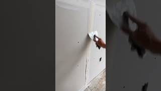 Cleaning drywall butt joint tape with tools short satisfying [upl. by Haleemaj287]