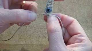 How to tie a Hemp Jewelry Bracelet Part 1 Sizing and Tying the Knots Wrenhouse Tutorial [upl. by Idisahc17]