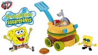 SPONGEBOB SQUAREPANTS IMAGINEXT Patty Wagon Playset FisherPrice Toy Review Family Video [upl. by Debbee]