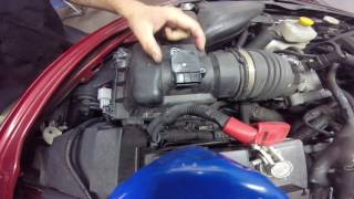 mazda 6 25 MAF sensor replacment mass air flow sensor [upl. by Eulaliah]