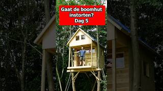 Gaat de boomhut instorten 😅👷‍♂️ 12 [upl. by Ahserak730]