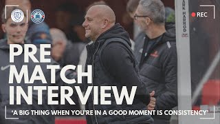 Pre Match Interview Adam Murray looks ahead to another long away day [upl. by Yllus]