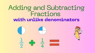 ADDING AND SUBTRACTING FRACTIONS with UNLIKE DENOMINATORS [upl. by Itsur209]