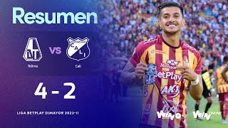 Tolima vs Cali resumen y goles  Liga BetPlay Dimayor 20232  Cuadrangulares  Fecha 3 [upl. by Aiem]