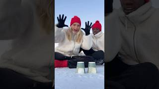 Would you or someone you know believe this trick😅😂 magic fun couple snow jaymondy [upl. by Wynn825]