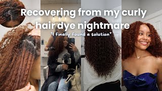 Selfcare diaries  hair color retouch itchy scalp issues defining my fluffy curls amp chatty grwm [upl. by Aramal]