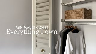 Minimalist Closet Tour  4 seasons [upl. by Ianthe]