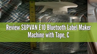 Review SUPVAN E10 Bluetooth Label Maker Machine with Tape Continuous Waterproof Label Versatile Ap [upl. by Vandervelde]