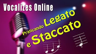 Aquecimento Vocal  Vocalize n º12  LEGATO E STACCATO [upl. by Gregrory]