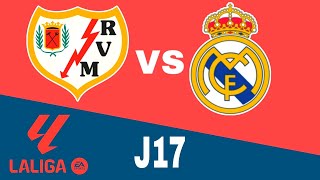 Rayo Vallecano 33 Real Madrid en vivo La Liga Jornada 17 [upl. by Eetnahs162]