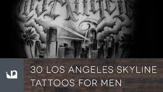 30 Los Angeles Skyline Tattoos For Men [upl. by Skill]