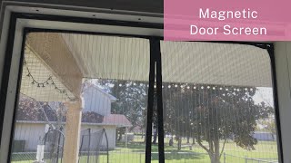 Sentry Fiberglass Mesh Magnetic Door Screen Review  SelfClosing Door Net Screen [upl. by Gittle181]