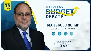 Budget Debate  Mark Golding  Sitting of the House of Representatives  March 19 2024 [upl. by Ravaj]