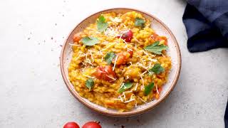 Summer Tomato Risotto With Saffron [upl. by Rame]