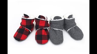 How to Sew Booties Blitzen Booties Sewing Tutorial [upl. by Annawaj268]