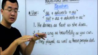 Cambodians Learn English in Khmer  រៀនវេយ្យាករណ៍ភាសាអង់គ្លេស Adjectives and Adverbs Equatives [upl. by Ahsinan]