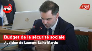 Budget de la sécurité sociale  Laurent SaintMartin devant le Sénat [upl. by Ateiluj433]