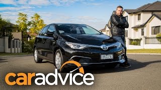 2016 Toyota Corolla Hybrid review  CarAdvice [upl. by Connolly]