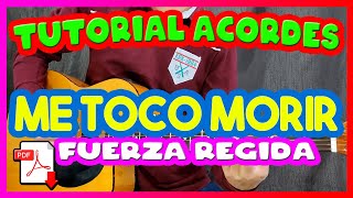 TUTORIAL Me Toco Morir  Alfredo Olivas x Fuerza Regida  ACORDES  Letra  GUITARRA [upl. by Ree]