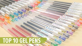 Top 10 Gel Pens [upl. by Alikam294]