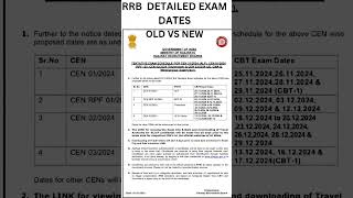 updated dates 21112024 rrbje exam rrbgroupdexamdatenewupdate [upl. by Neellek]