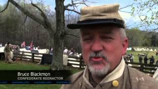 Reenactments Mark 150th Anniversary of US Civil War’s End [upl. by Dronski]