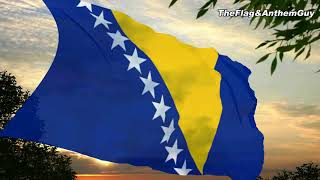 Flag and anthem of Bosnia and Herzegovina [upl. by Neona]