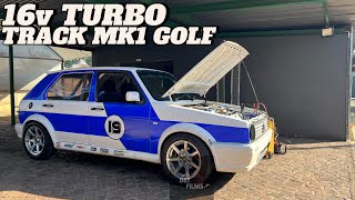 16V TURBO TRACK MK1 GOLF richysservicecenter dynotuning dyno turbo volkswagen vwmk1 boosted [upl. by Mohn]