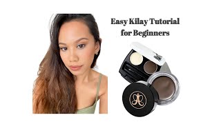 Easy kilay tutorial Avon vs ABH Dipbrow Pomade [upl. by Tesler323]