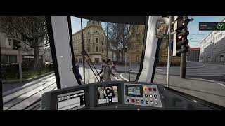 TramSim Vienna Ligne 1 PraterStefan Fadinger Platz [upl. by Ahsinrat]