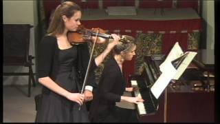 Mari Poll violin amp Jennifer Hughes piano play Respighis violin sonata in B minor 2nd Movt [upl. by Romola]