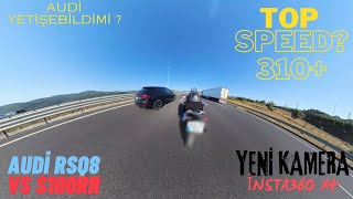 RSQ8 VS S1000RR YENİ KAMERA İNSTA360 X4 [upl. by Ilana]