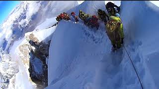 HILLARY STEP  FULL VIDEO  Everest 2023 [upl. by Nwahsek]