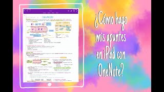 Cómo hago mis apuntes de IPAD en ONENOTE  Anna Katherina  DIGITAL NOTETAKING [upl. by Avin]