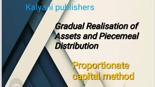 proportionate capital method [upl. by Lovash]