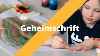 Geheimschrift  Experimente für zuhause [upl. by Husein299]