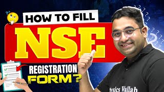 Confused About How to Fill NSE Form❓🤔  Must Watch Video to Avoid Mistakes ❌ [upl. by Zoilla]