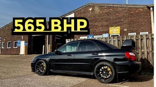 565 BHP 21 STROKER GT30 SUBARU IMPREZA WRX STI SAVAGE LAUNCH CJK20 [upl. by Mchail]